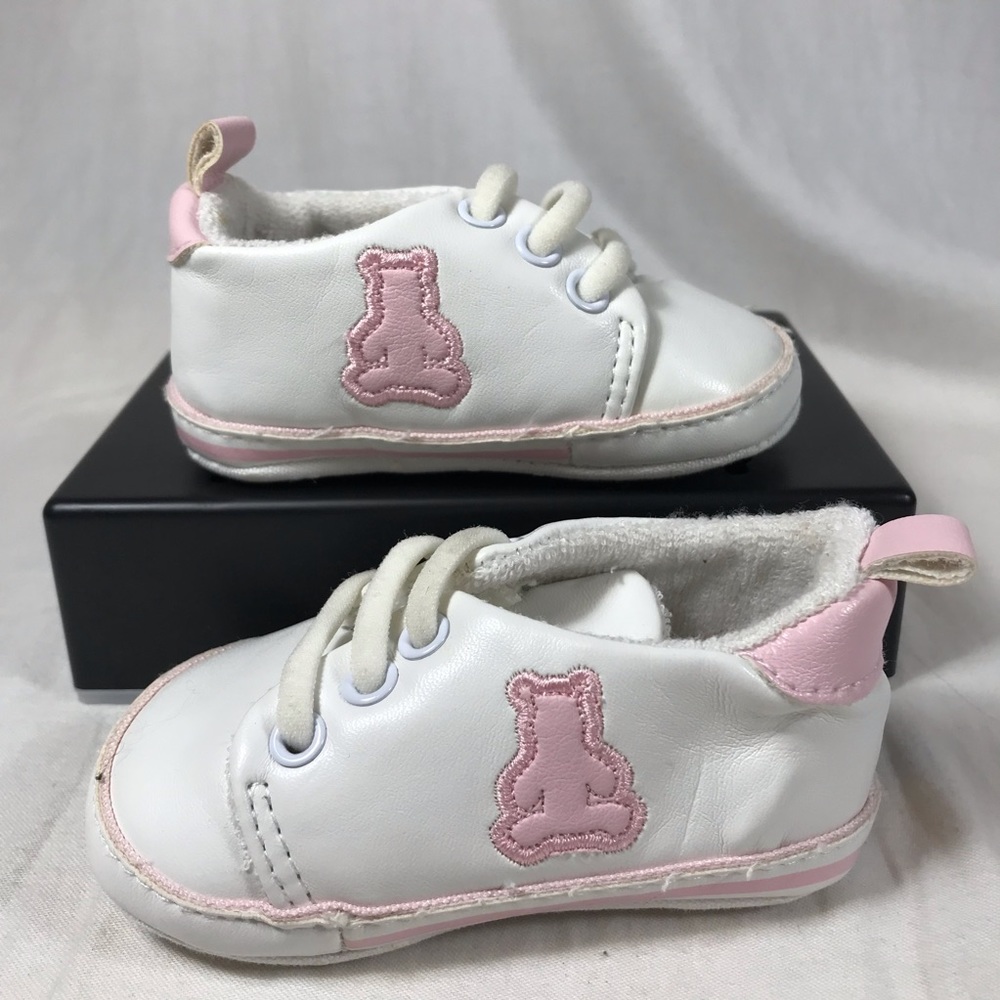 Baby Gap Girls Crib Shoe 6-12 Months Booties Bear